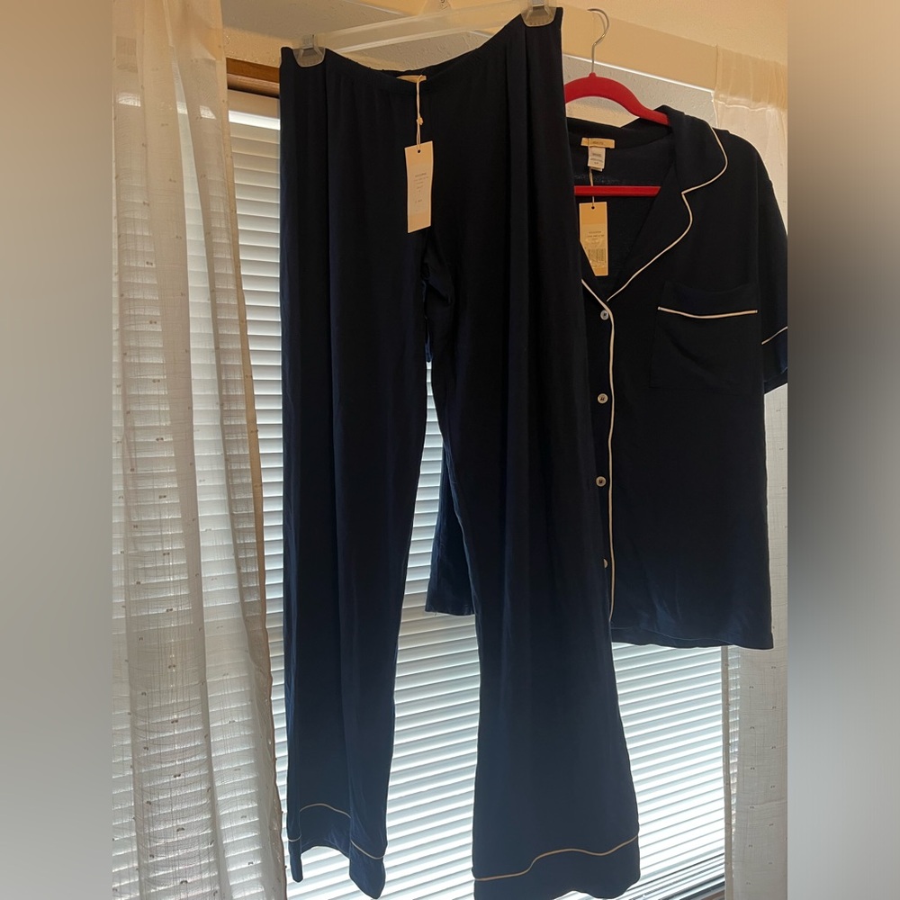 Eberjey navy blue PJ set; NWT